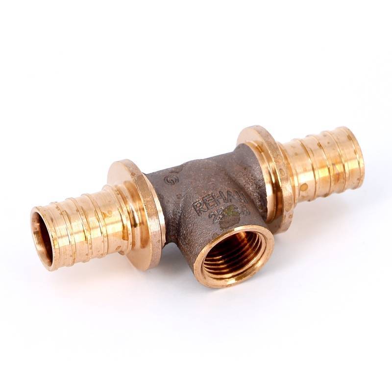 Тройник надвижной бронзовый REHAU RAUTITAN RX+ 25-1/2-25 ВР 456414