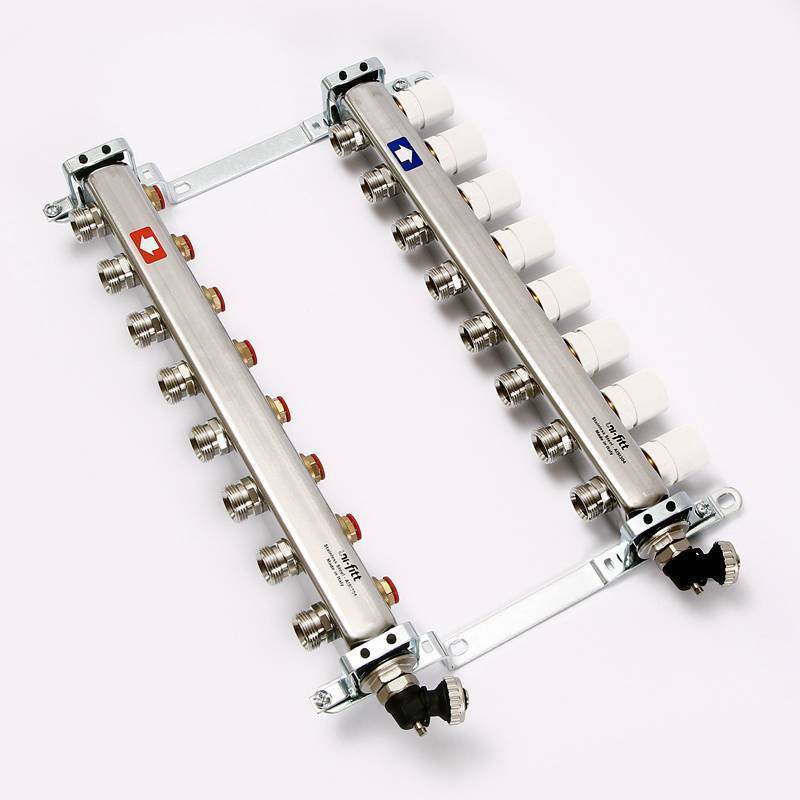 Коллекторная группа Uni-Fitt 451I 1x3/4 13 выходов из нержавеющей стали 451I4313.R