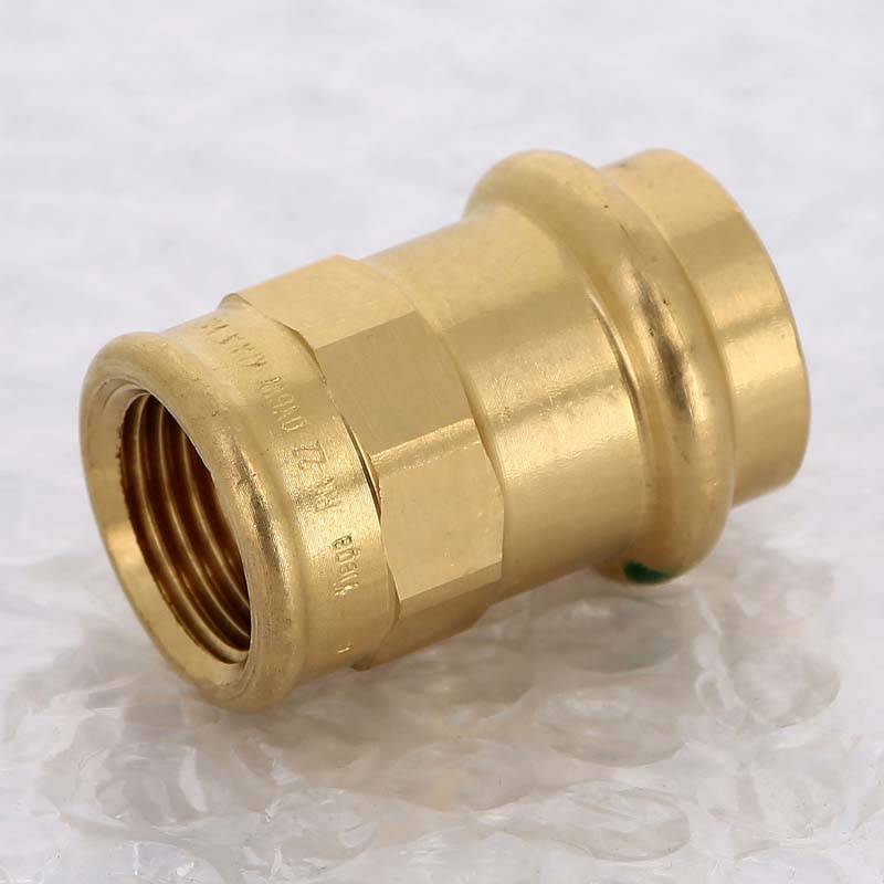 Муфта переходная пресс-В Viega Sanpress бронза 22х1/2 298067