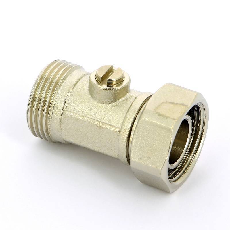 Узел радиаторный прямой Uni-Fitt 3/4 EK x 3/4 EK со встроенным краном 194N3300