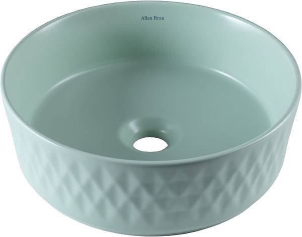 Раковина-чаша Allen Brau Fantasy 36х36х12 см мятный 4.11033.MT