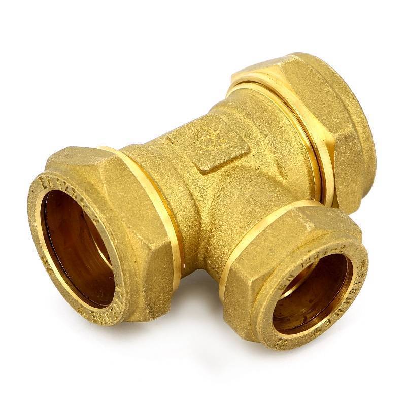 Тройник обжимной Tiemme 28х22х28 мм 1000103