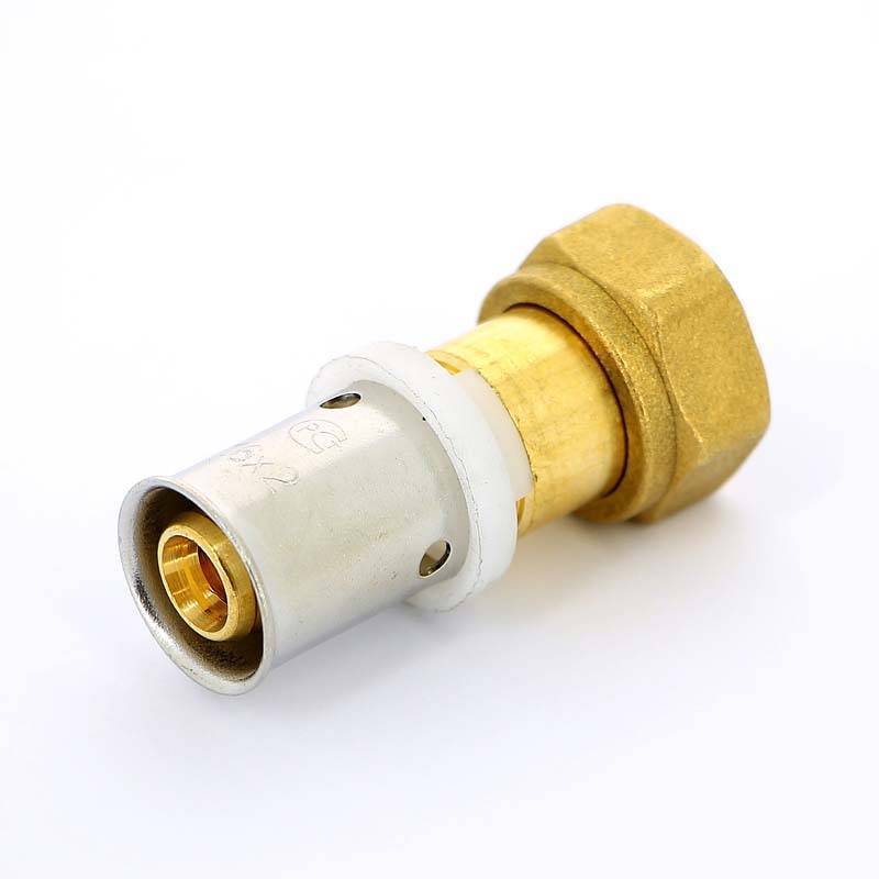 Муфта пресс с накидной гайкой Uni-Fitt 16x1/2 плоское уплотнение 714G6200