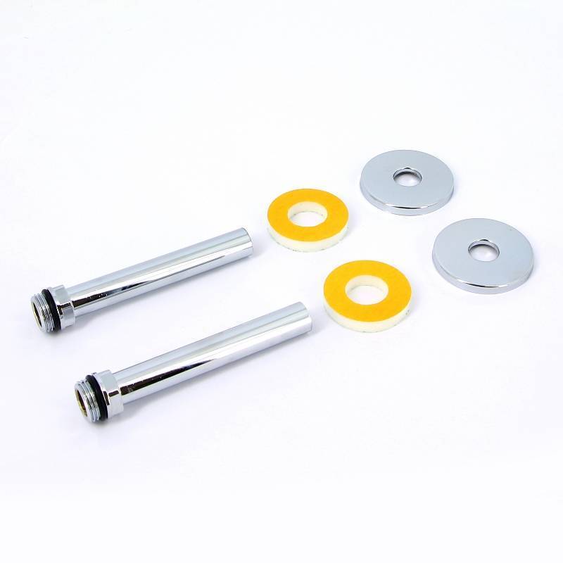 Комплект присоединительный Carlo Poletti 1/2 x 16 x 120 мм хром A54650B