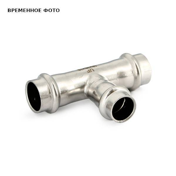 Тройник пресс Uni-Fitt 42х18х42 мм нержавеющая сталь 796S6260