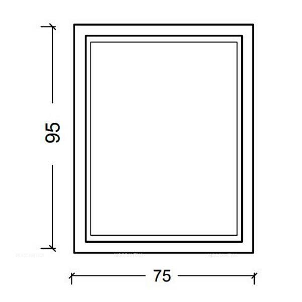 Зеркало прямоугольное подвесное Boheme NeoArt 75х5х95 см золото 531