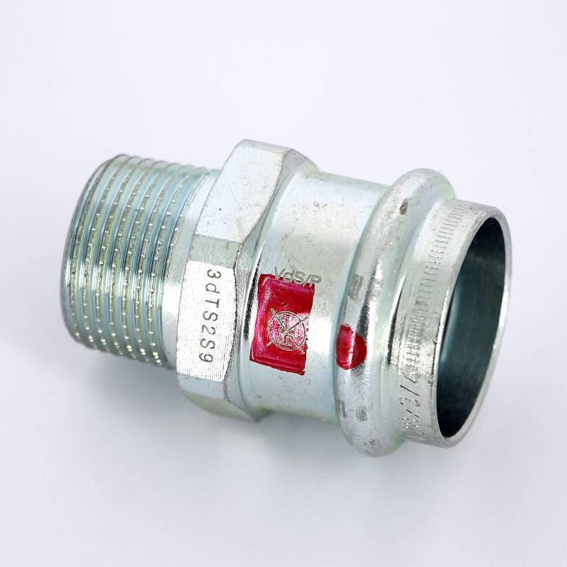 Муфта переходная пресс-Н Viega Prestabo оцинкованная сталь 28х3/4 641993