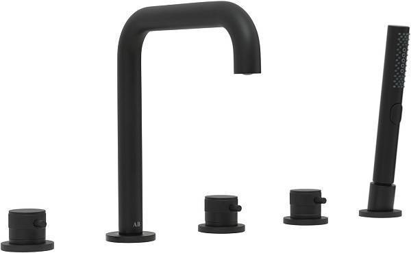 Смеситель на борт ванны Allen Brau Priority черный матовый 5.31007-31