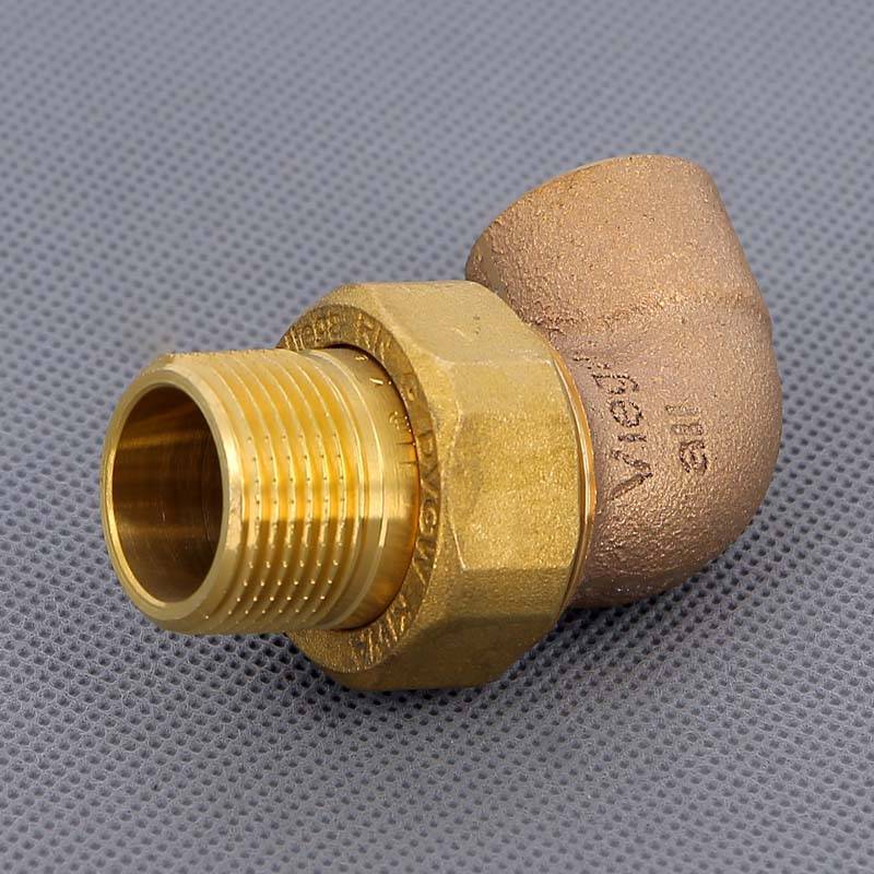 Угол с разъемным соединением Viega 22х3/4 пайка-Н 114909