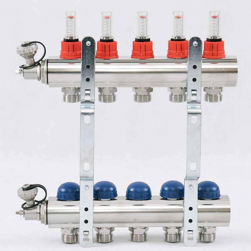 Коллекторная группа Uni-Fitt серия E 1x3/4 EK 5 выходов с расходомерами 440E4305