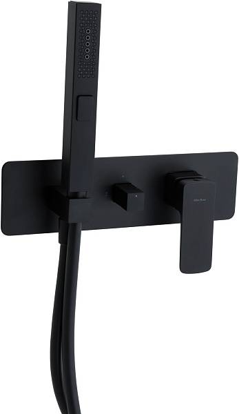 Смеситель для душа Allen Brau Infinity с внутренней частью черный матовый 5.21011-31