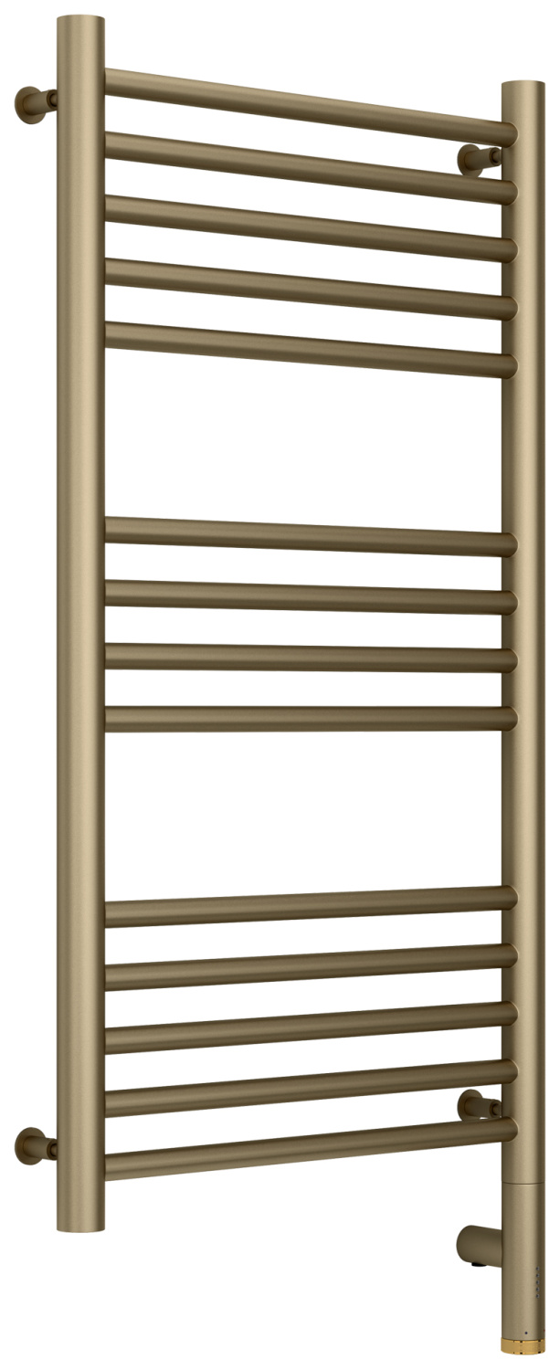 Полотенцесушитель электрический Сунержа Богема 3.0 прямая 432х924 мм правое золотой шёлк матовый 32-5805-8040