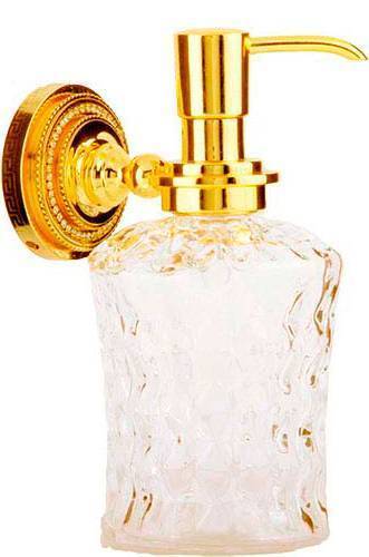 Дозатор для жидкого мыла подвесной Boheme Imperiale золото 10418