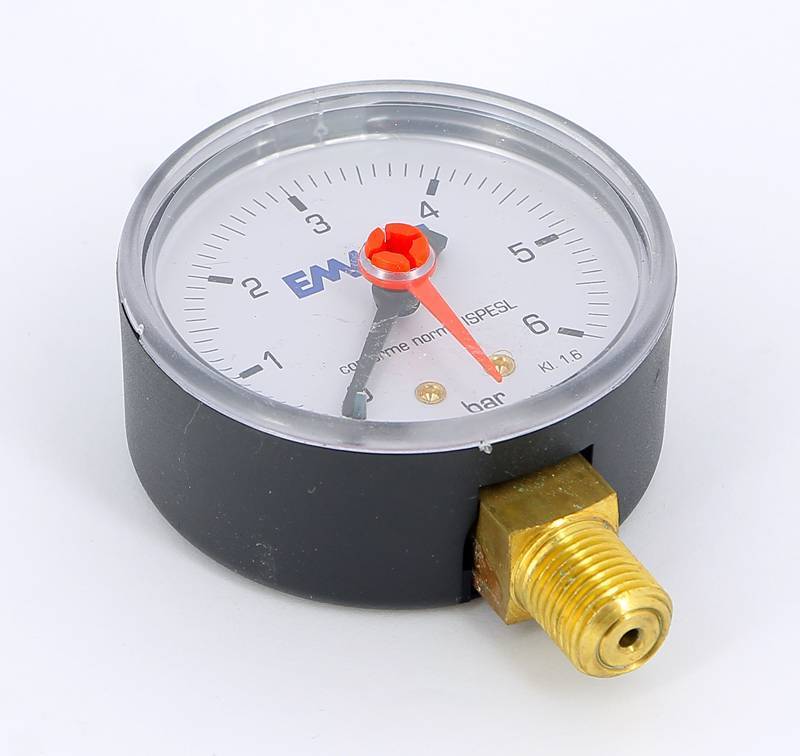 Манометр радиальный Emmeti 3/8 6 бар 80 мм 00614006