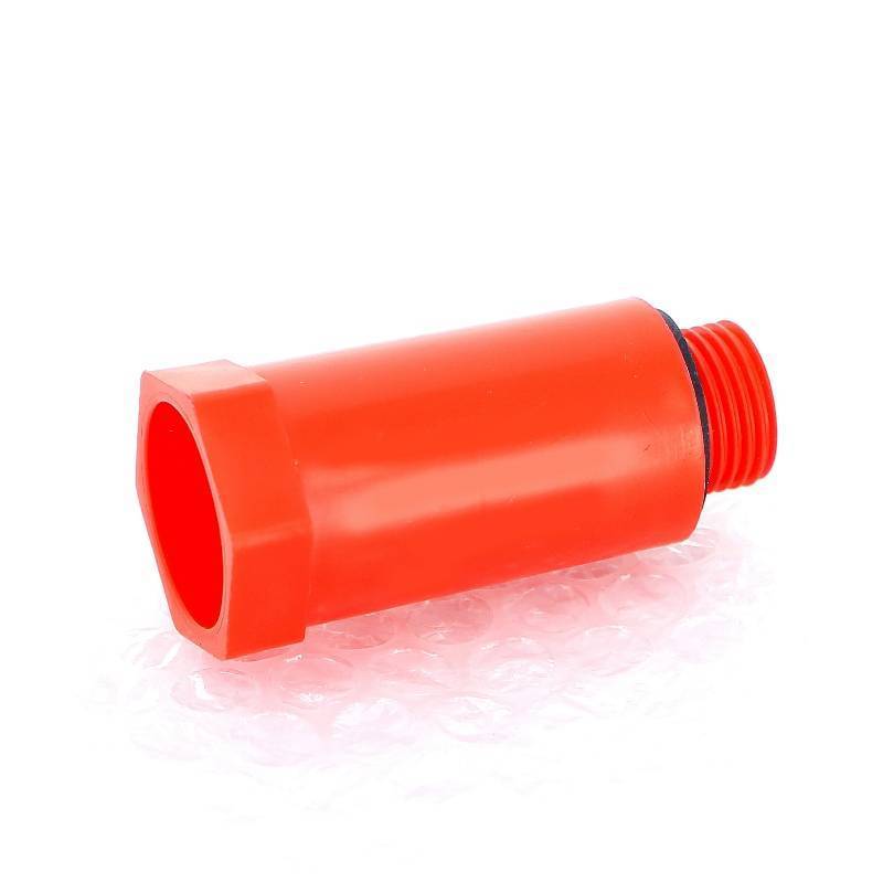 Заглушка монтажная Uni-Fitt 1/2 наружная резьба с кольцом O-Ring красная 608R2001