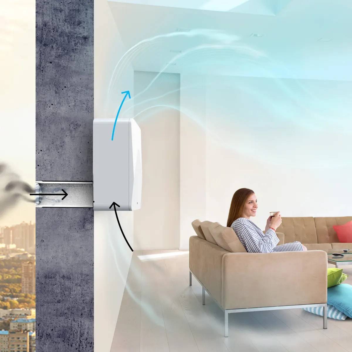 Бризер Tion 4S Plus с модулем CO2 MagicAir 4S Plus