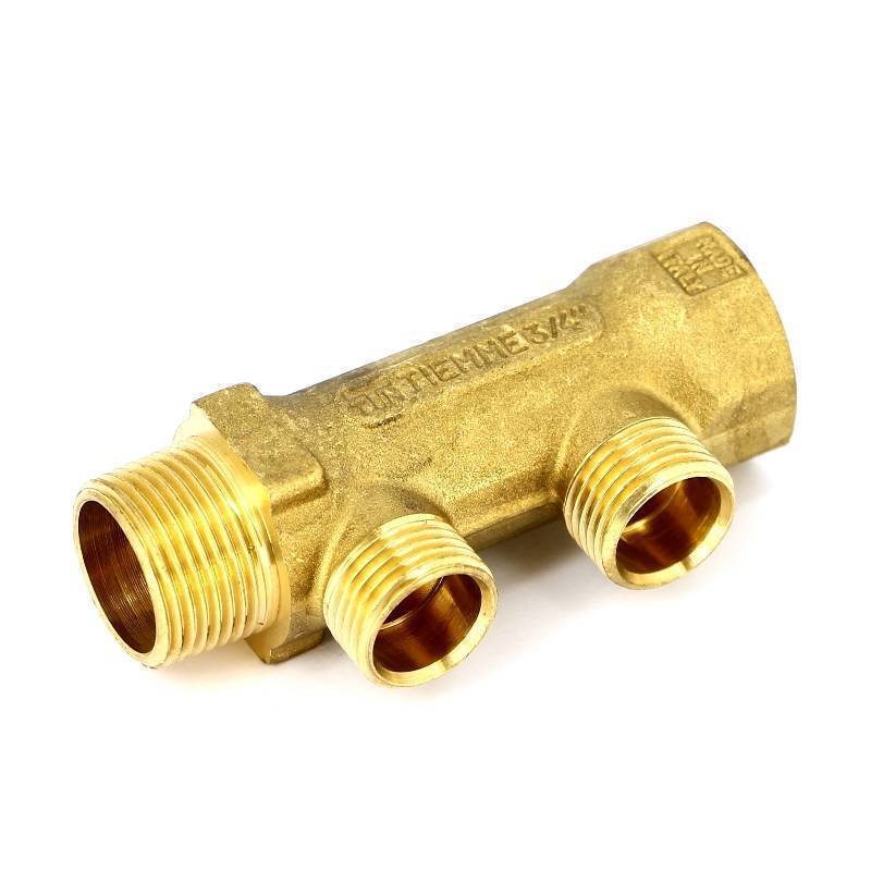 Коллектор TIEMME 3/4 НВ 2 выхода 1/2 Н 36 мм 1910004