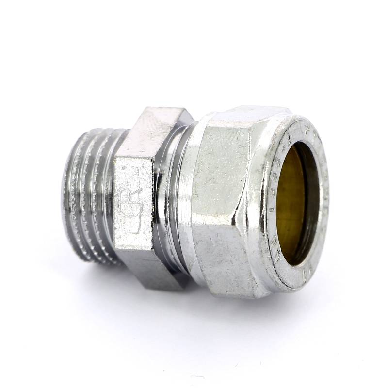 Муфта обжимная с наружной резьбой хромированная Tiemme 18x1/2 1130184