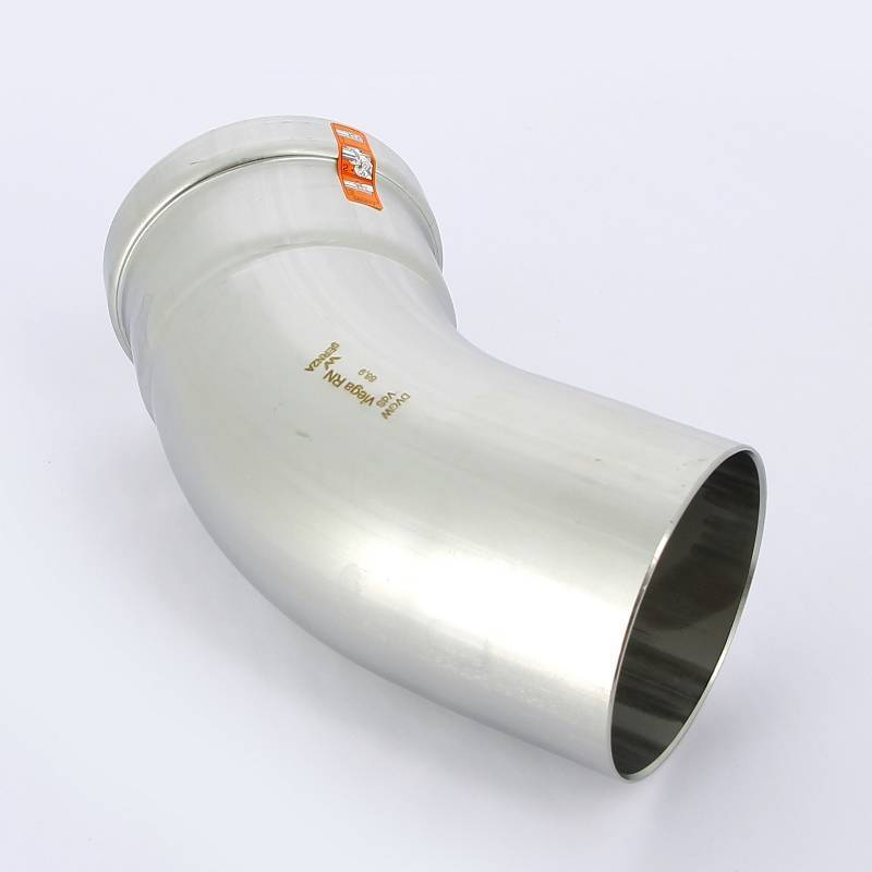 Угольник-вставка 45° пресс Viega Sanpress Inox XL 88.9 мм нержавеющая сталь 482695