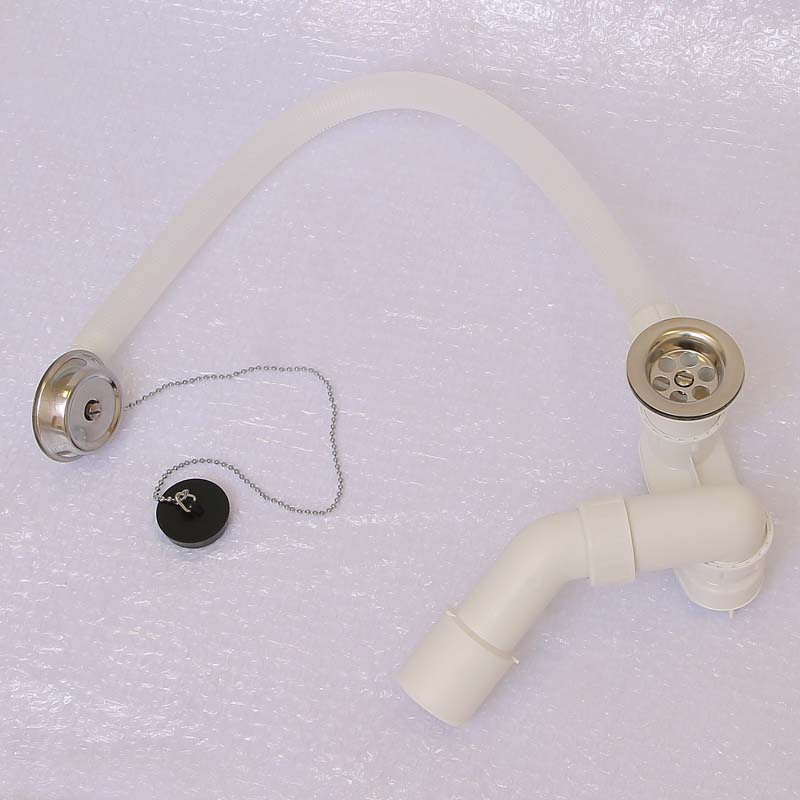 Слив-перелив для ванны Viega с сифоном и отводом 45° 40/50 мм 311537