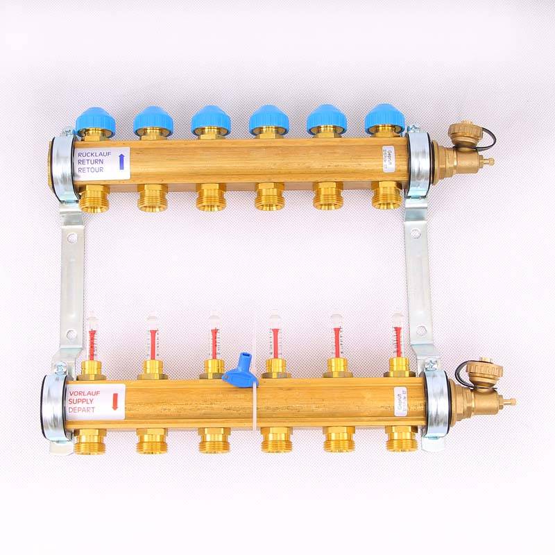 Коллекторная группа Watts HKV/T с расходомерами 1x3/4 EK 6 выходов 10004200