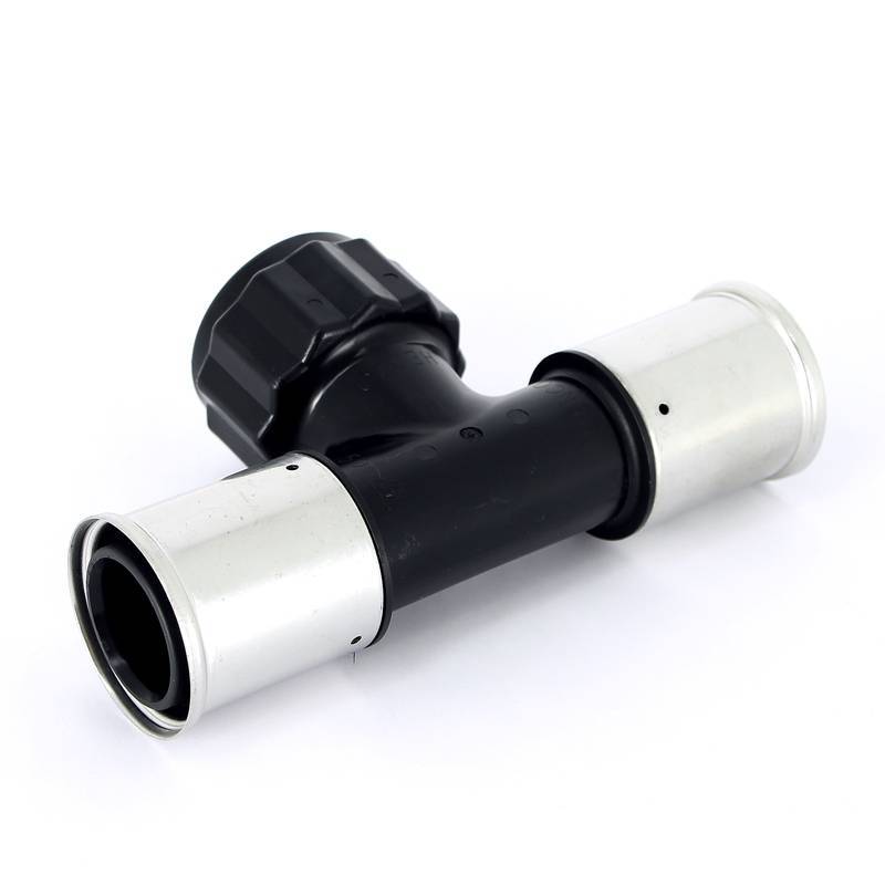 Тройник пресс с внутренней резьбой Henco PVDF 50х1 1/2х50 мм 13PK-500850