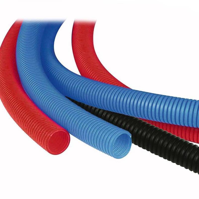 Труба гофрированная защитная Henco 26 мм красная 50 м 50-MR26