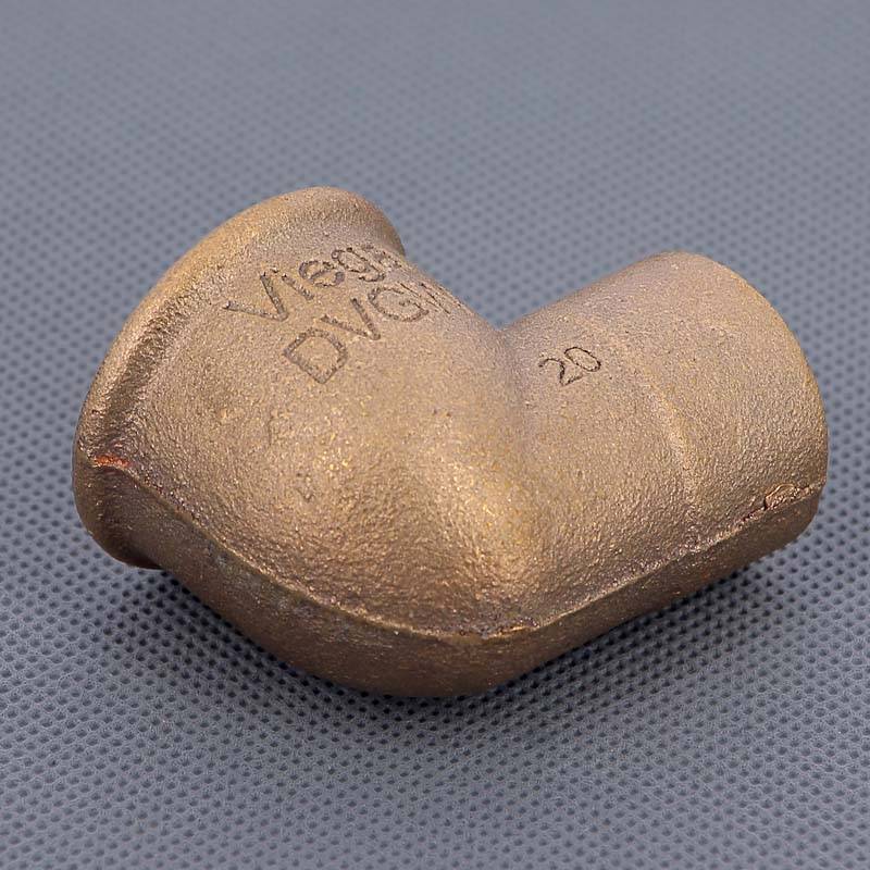 Угол 90° бронзовый Viega 94090G пайка-ВР 28x1 109561