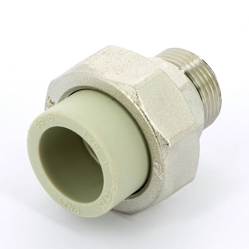 Муфта полипропиленовая FV-Plast разъемная с наружной резьбой 25x3/4 237025