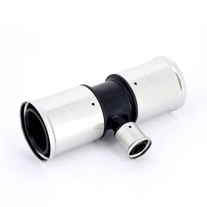 Тройник пресс PVDF Henco 63х26х63 мм 10PK-632663