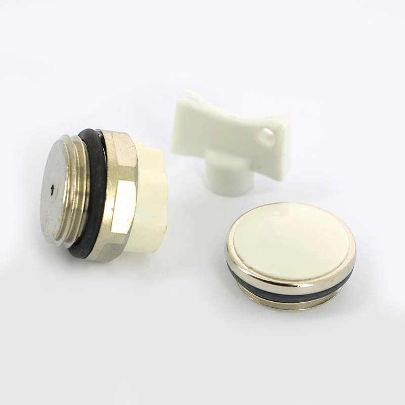 Комплект для подключения радиатора UNI-FITT 1x1/2 дюйма с силиконовой прокладкой RAL 9010 KIT0112SIL01