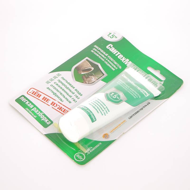 Герметик анаэробный Сантехмастер Зелёный 60 г блистер 61030