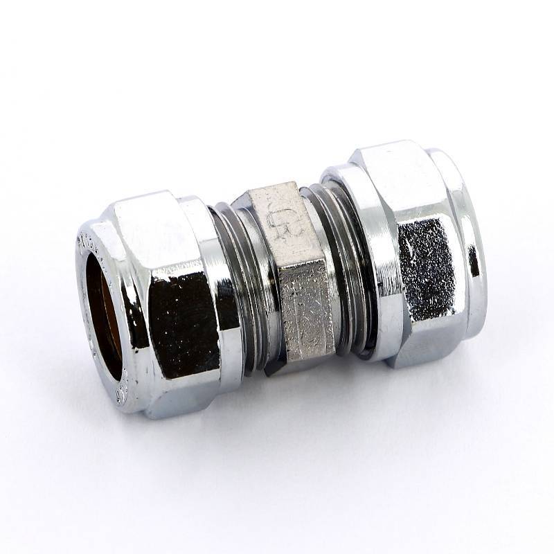 Муфта обжимная Tiemme хромированная 15х15 мм 1130021