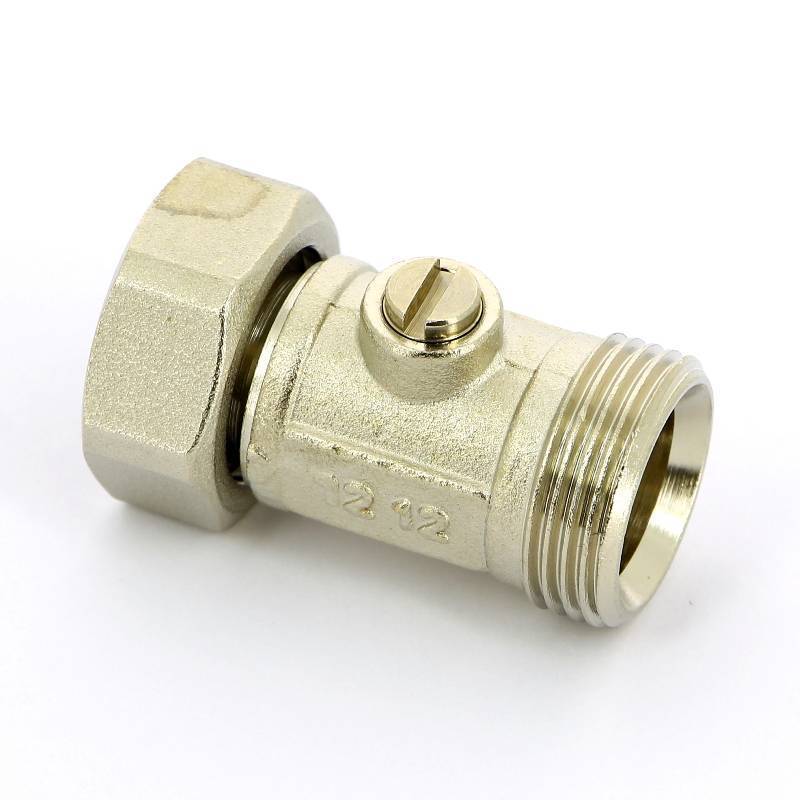 Узел радиаторный прямой Uni-Fitt 3/4 EK x 3/4 EK со встроенным краном 194N3300