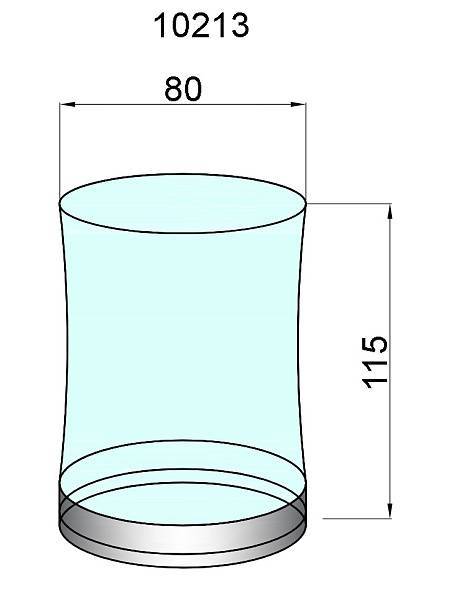 Стакан для зубных щеток настольный Boheme Hermitage хром 10213