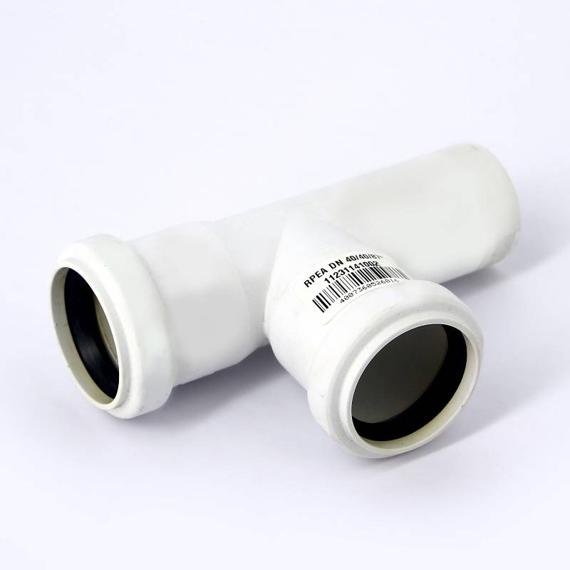 Тройник канализационный REHAU RAUPIANO PLUS 40/40/87° 123114