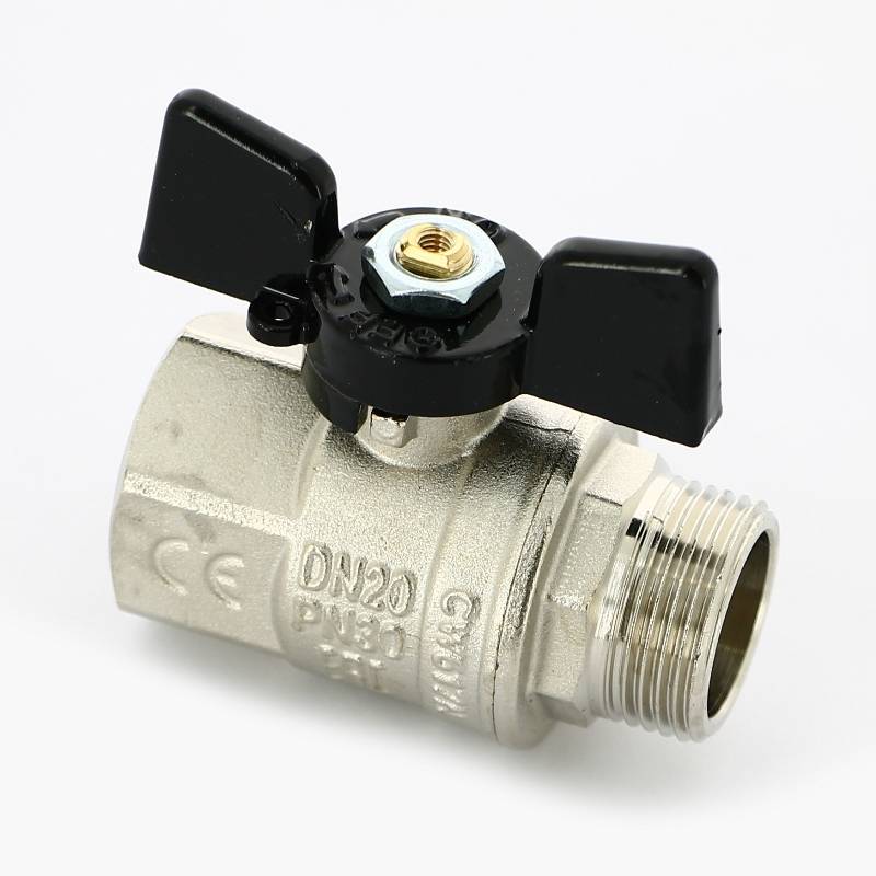 Кран шаровой Bugatti New Jersey 3/4 НР-ВР бабочка 09170005