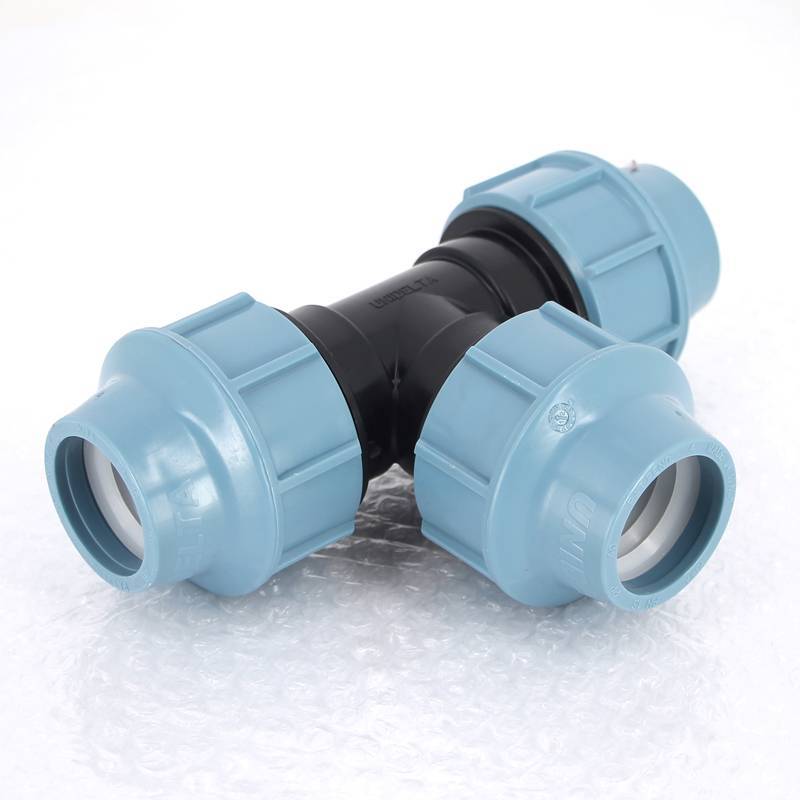 Тройник обжимной для ПНД труб Unidelta 40 мм 1005040000