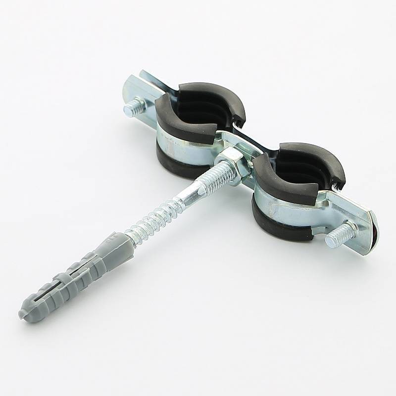 Хомут двойной с резиновым уплотнителем, шпилькой и дюбелем Uni-Fitt 1/2 дюйма (20-24 мм) 850D2800