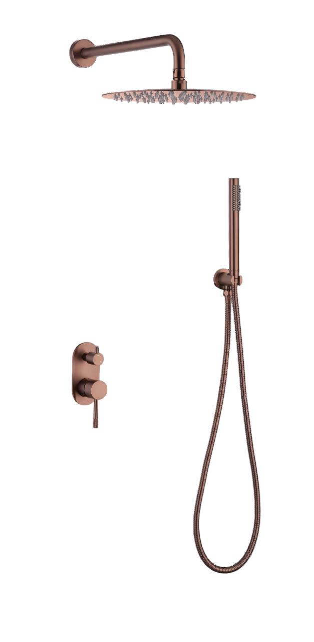 Душевой комплект встраиваемый Boheme Uno без излива copper brushed 464-CB