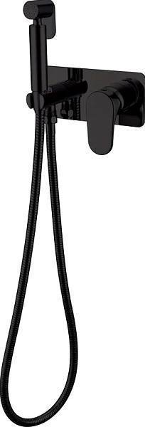 Гигиенический душ встраиваемый Boheme Spectre со смесителем черный 457-B