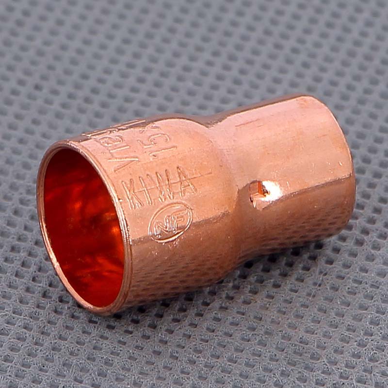 Муфта редукционная медная Viega 15х12 мм пайка 102524