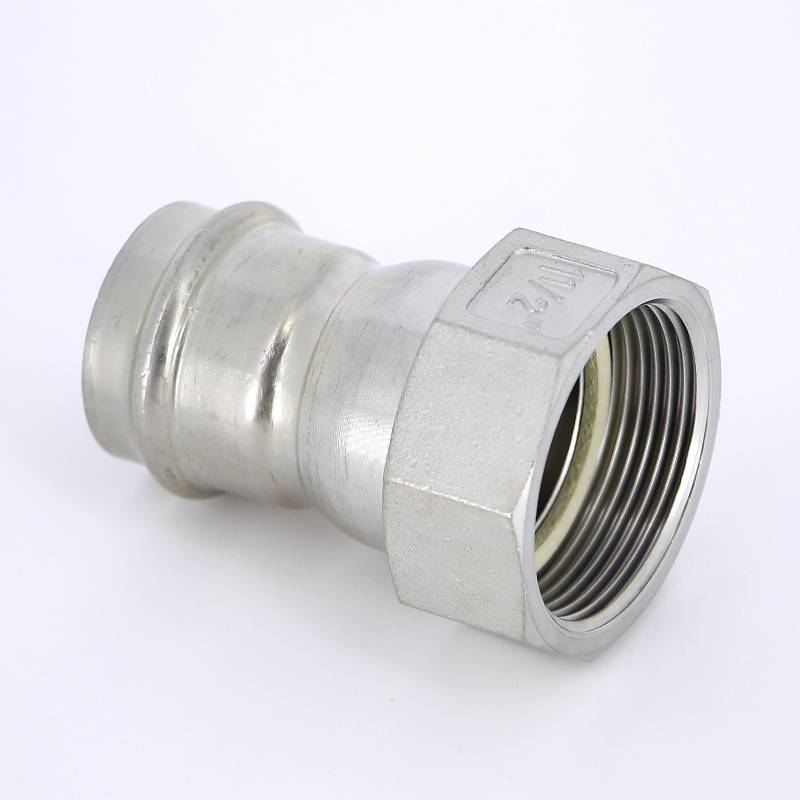 Муфта В-пресс IBP >B< Press Inox с накидной гайкой 35 мм x 1 1/2 нержавеющая сталь PS4355 0351200