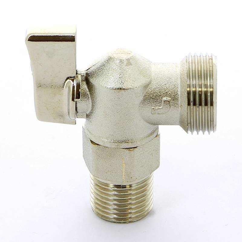 Кран шаровой для стиральной машины ITAP никелированный 1/2х3/4 дюйма 392 1/2