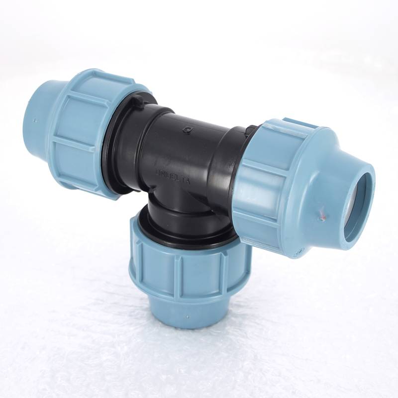 Тройник обжимной для ПНД труб Unidelta 40 мм 1005040000