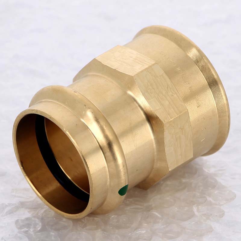 Муфта переходная пресс-В Viega Sanpress бронза 42х1 1/2 124236