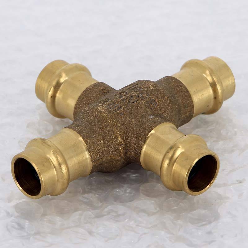 Крестовина пресс бронзовая Viega Sanpress 15 мм 424435