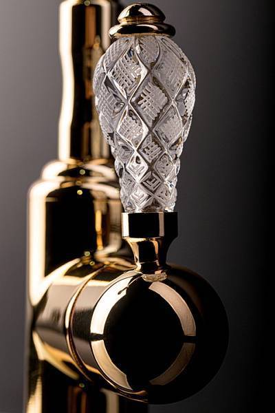 Смеситель для душа Boheme Vogue Crystal золото глянцевое 214-CRST