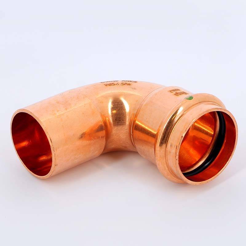 Угол-вставка 90° пресс Viega Profipress 42 мм медь 291709