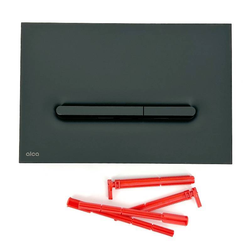 Кнопка смыва Alca Linka черный матовый M1878